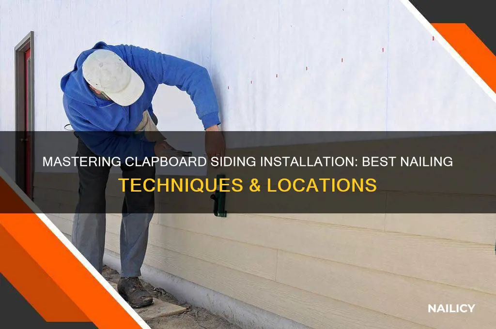 where to nail clapboard siding