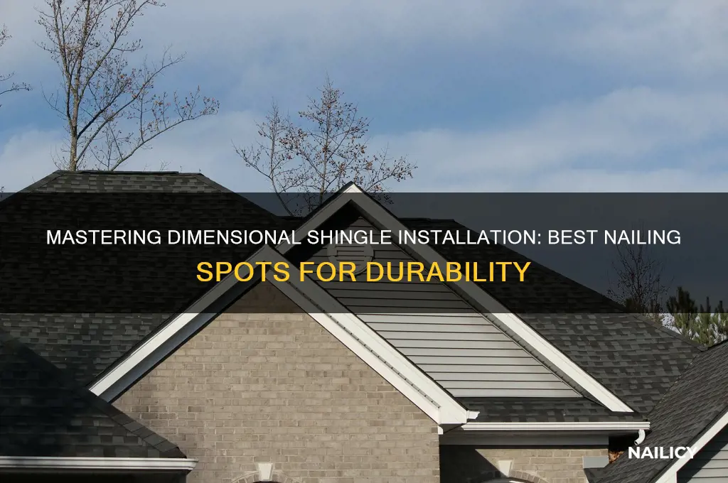 where to nail dimensional shingles
