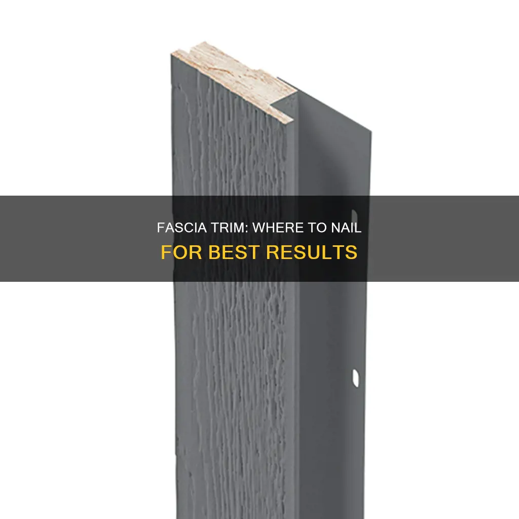 where to nail fascia trim