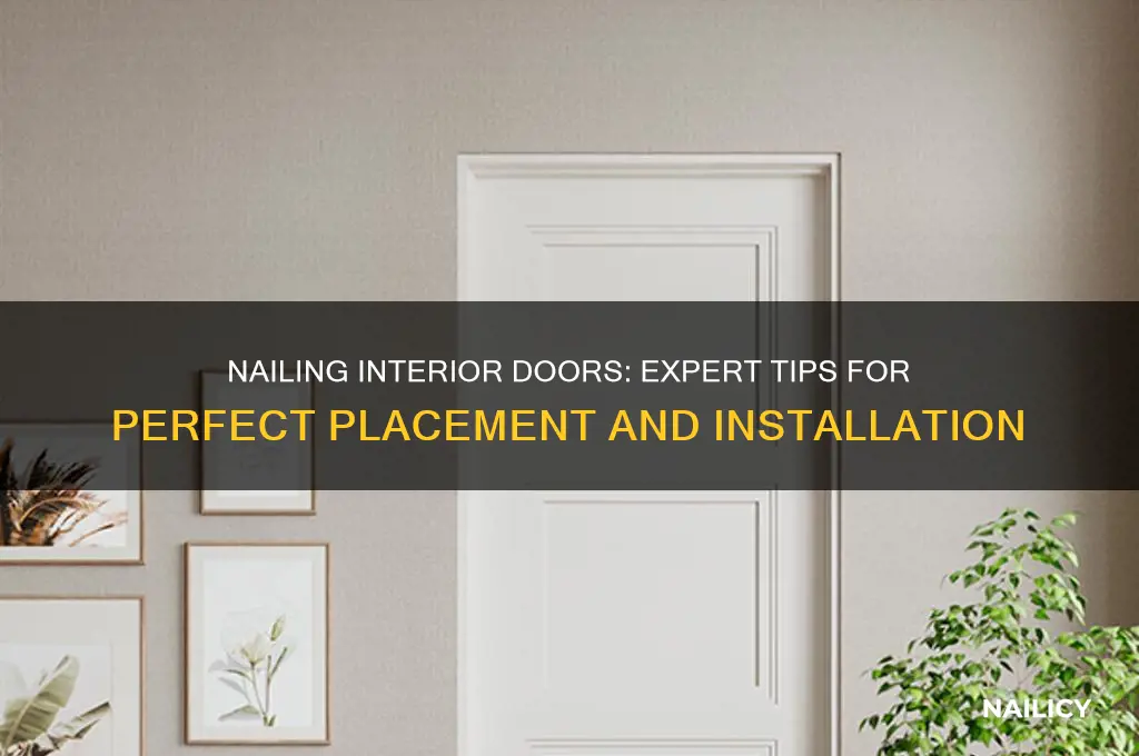 where to nail interior doors