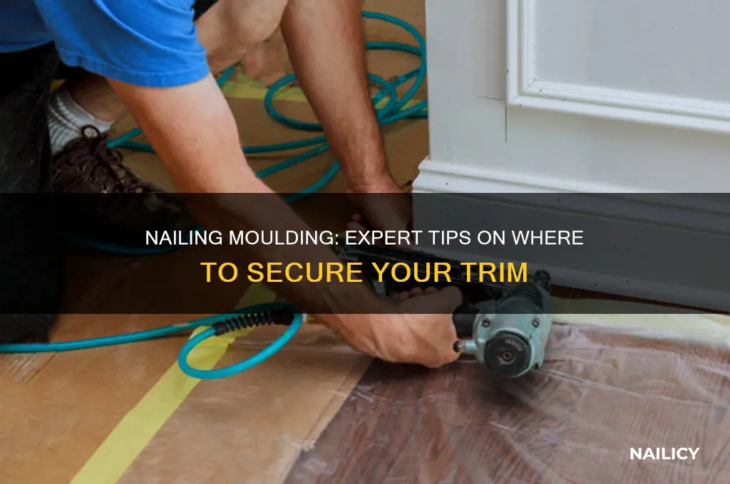 where to nail moulding