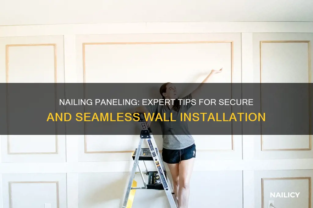 where to nail paneling