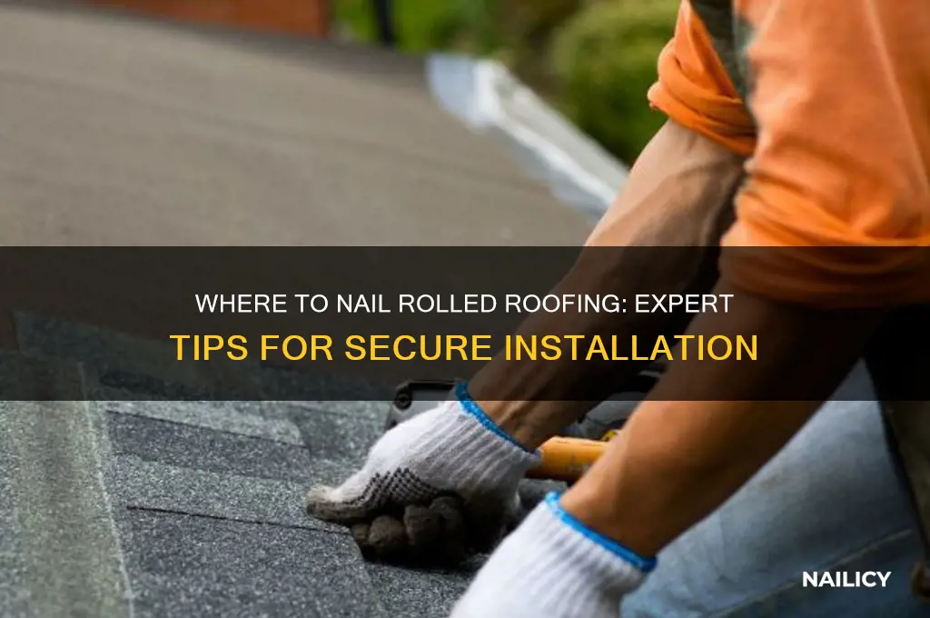 where to nail rolled roofing