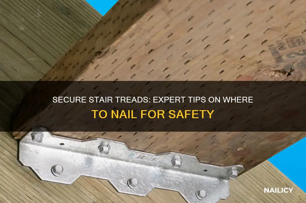 where to nail stair treads