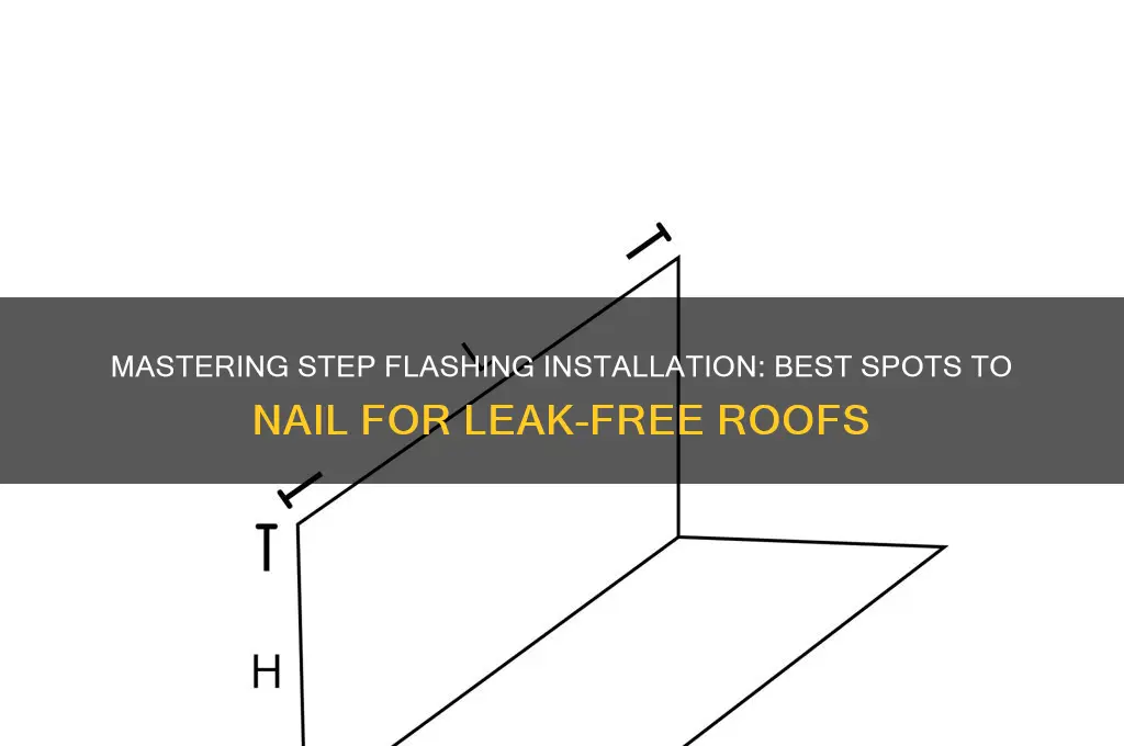 where to nail step flashing