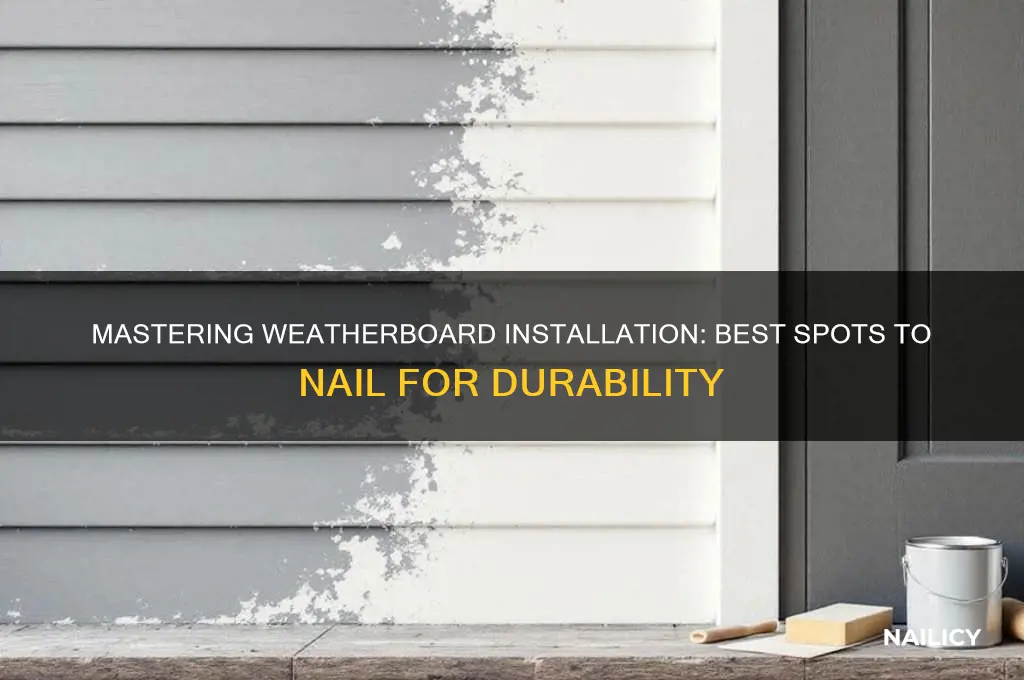 where to nail weatherboards