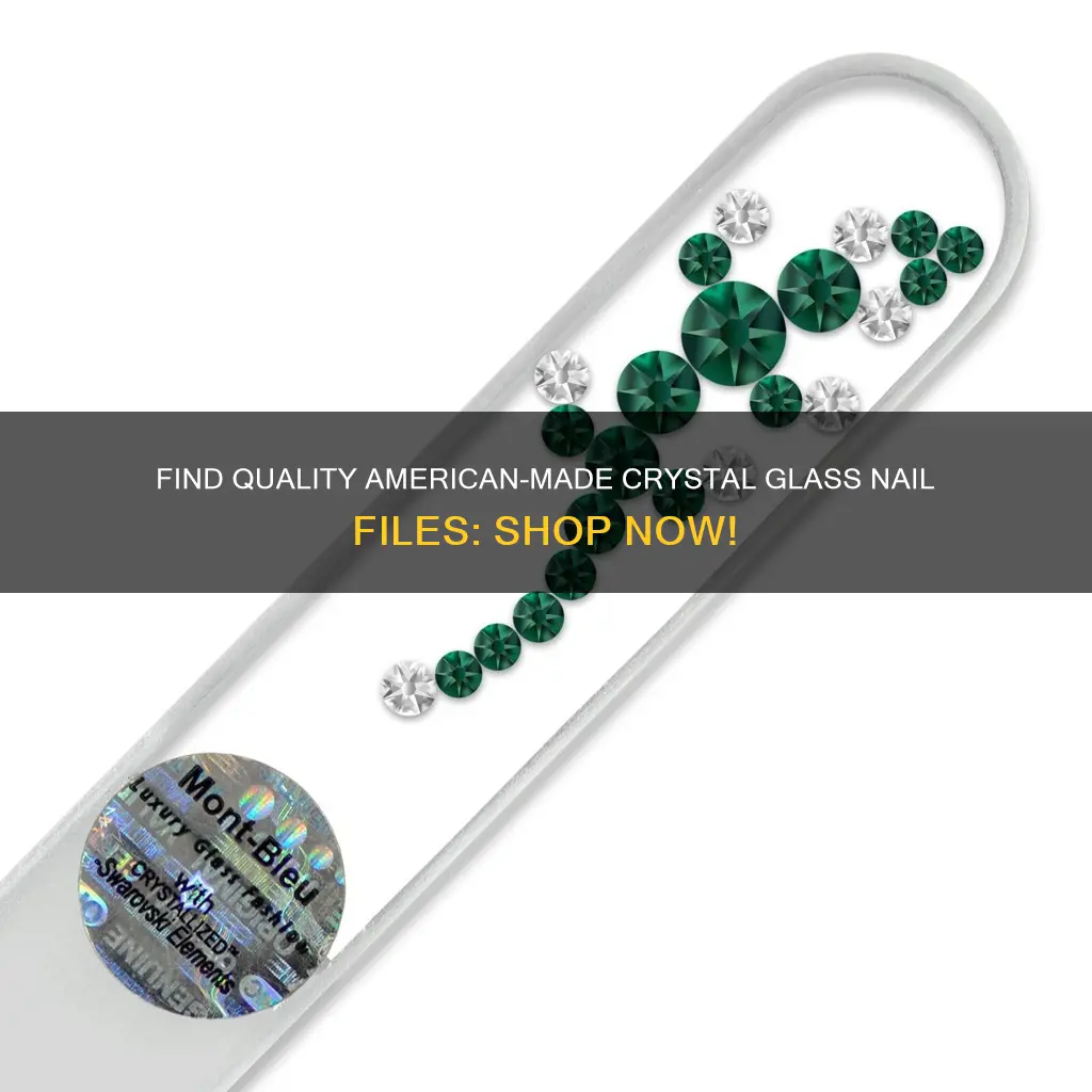 where to order american made crystal glass finger nail files