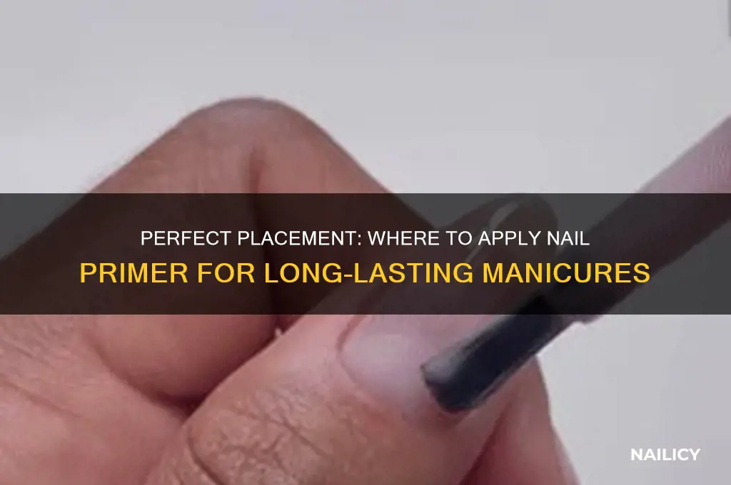 where to placd nail primer