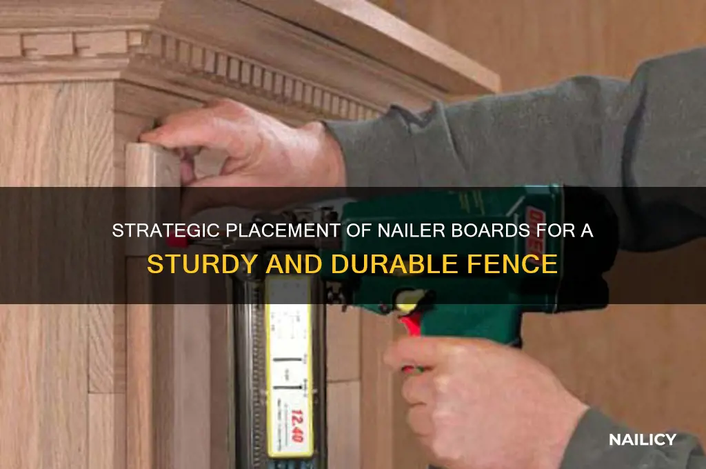 where to place nailer boards for fence