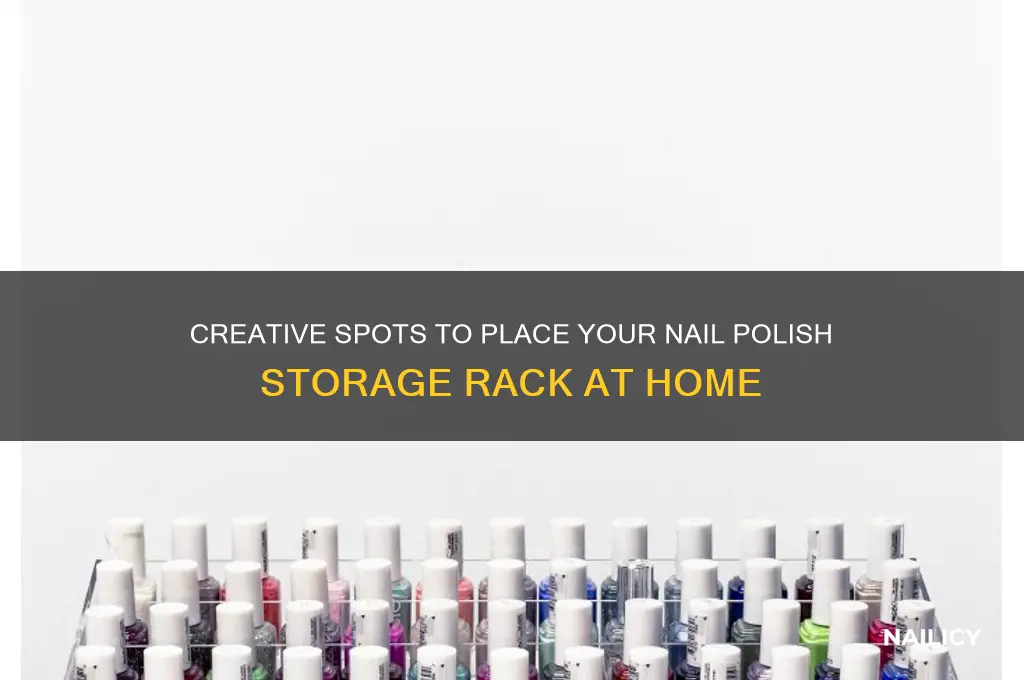 where to put nail polish storage rack