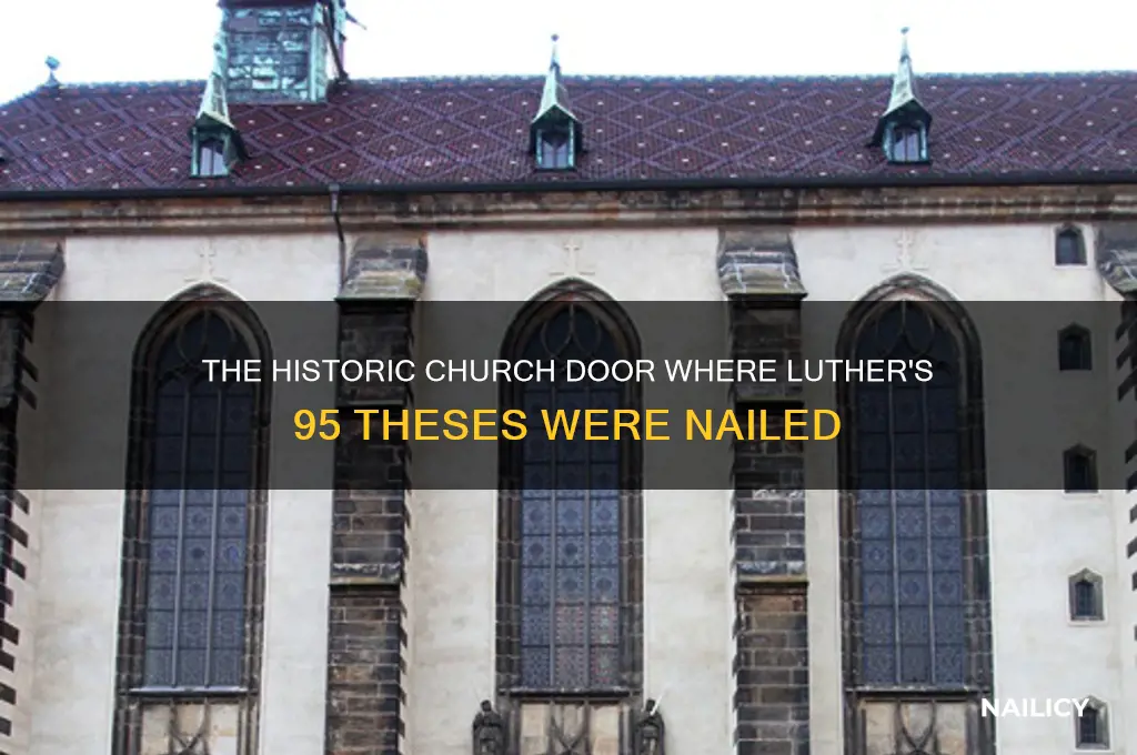 where was the 95 thesis nailed to