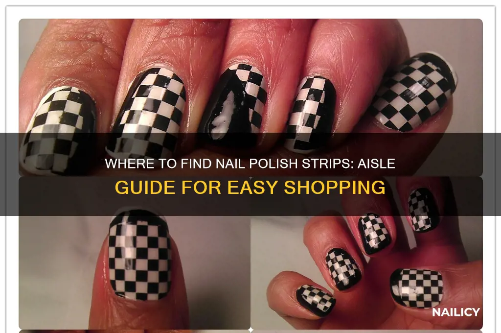 which aisle are nail polish strips