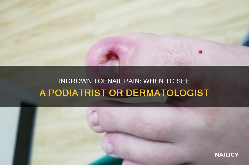 which doctor to consult for ingrown nail