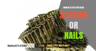 Deck Screws vs. Nails: Which Fastener Reigns Supreme for Decking?