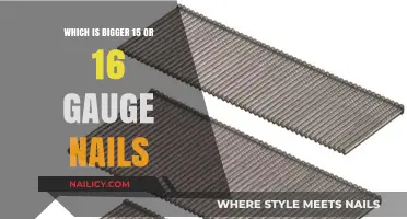 15 vs. 16 Gauge Nails: Which Size is Bigger?