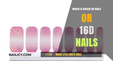 Comparing Nail Sizes: Are 8d or 16d Nails Larger?