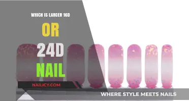 Comparing Nail Sizes: Is a 16d or 24d Nail Larger?