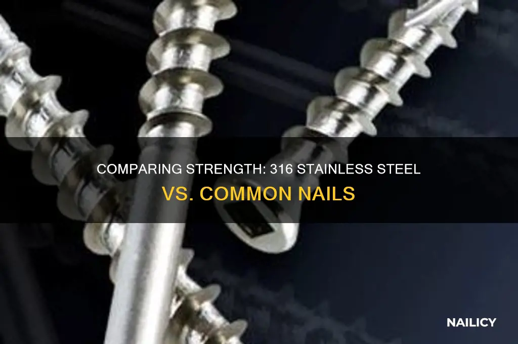 which is stronger 316 or common nail