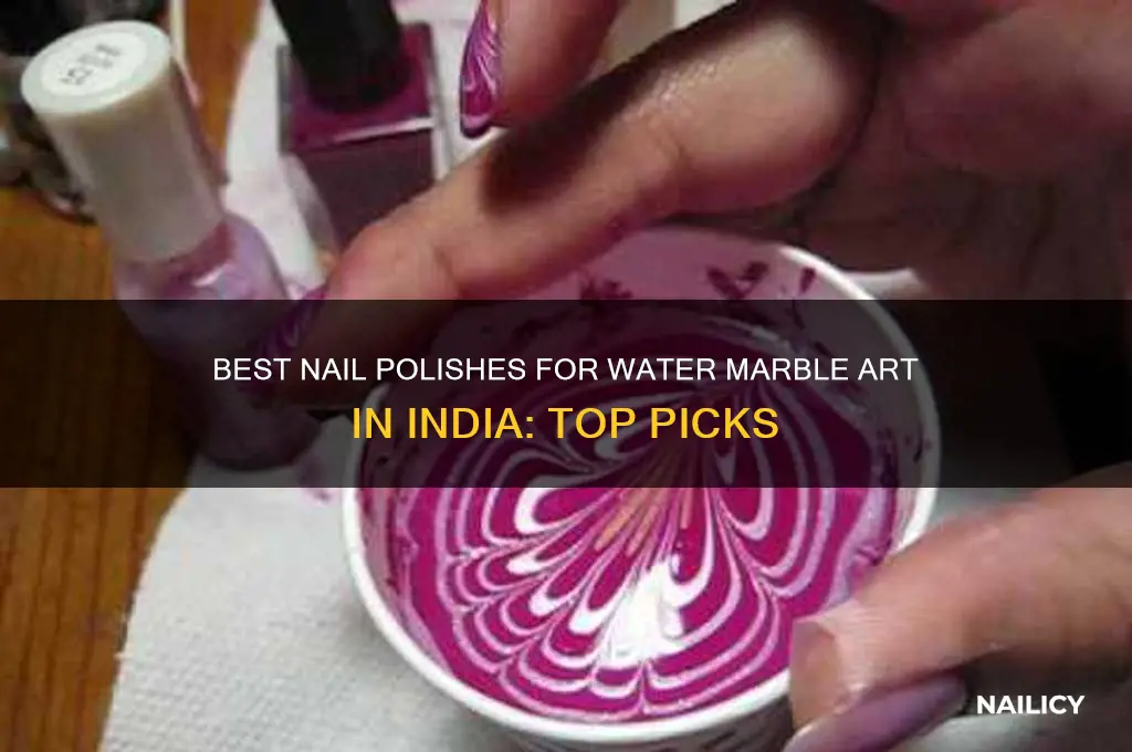 which nail polish is used for water marble in india