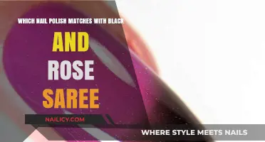 Perfect Nail Polish Shades to Complement Your Black and Rose Saree