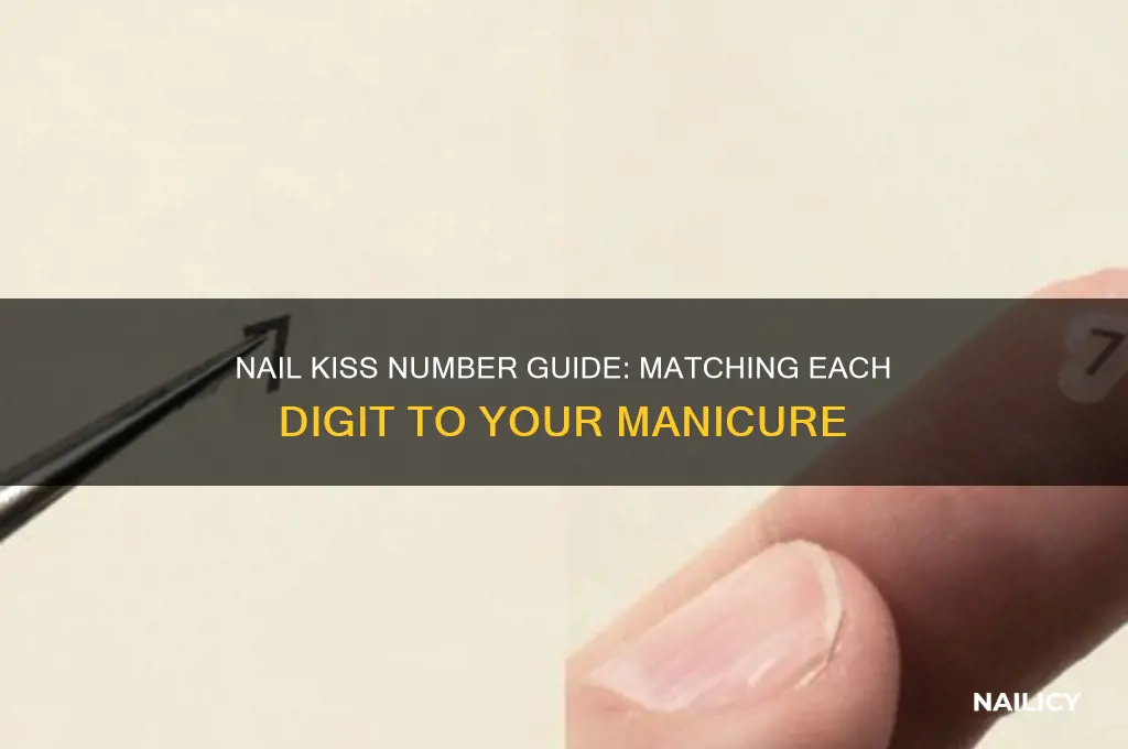 which number goes with each nail kiss