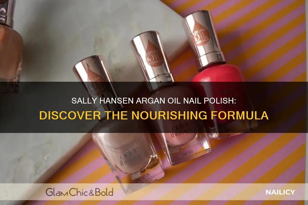 which sally hansen nail polish has argon oil in it