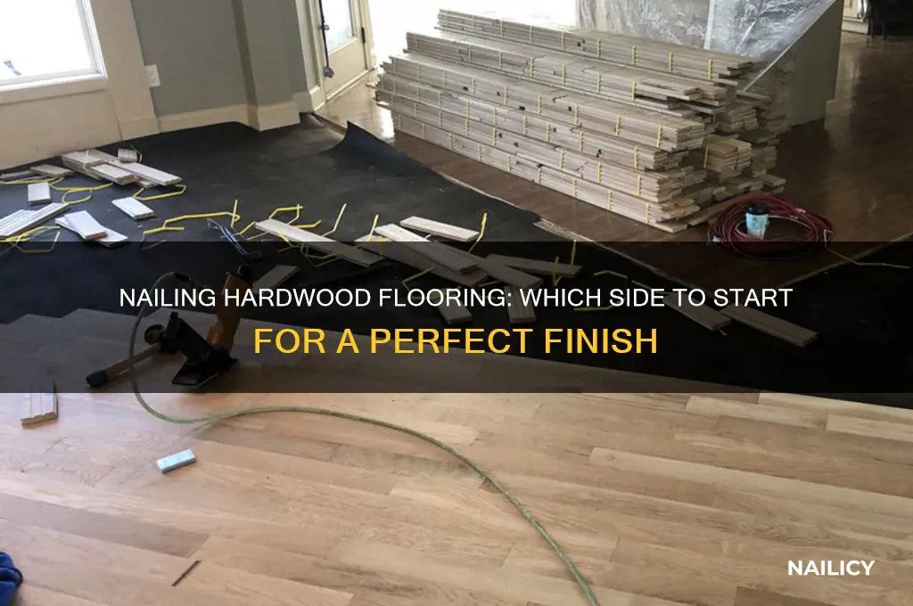 which side do you nail hardwood flooring