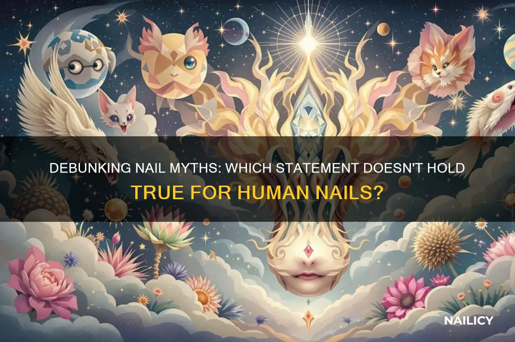 which statement is not true of human nails