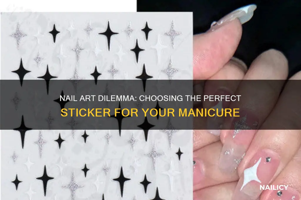 which sticker should i put on my nails