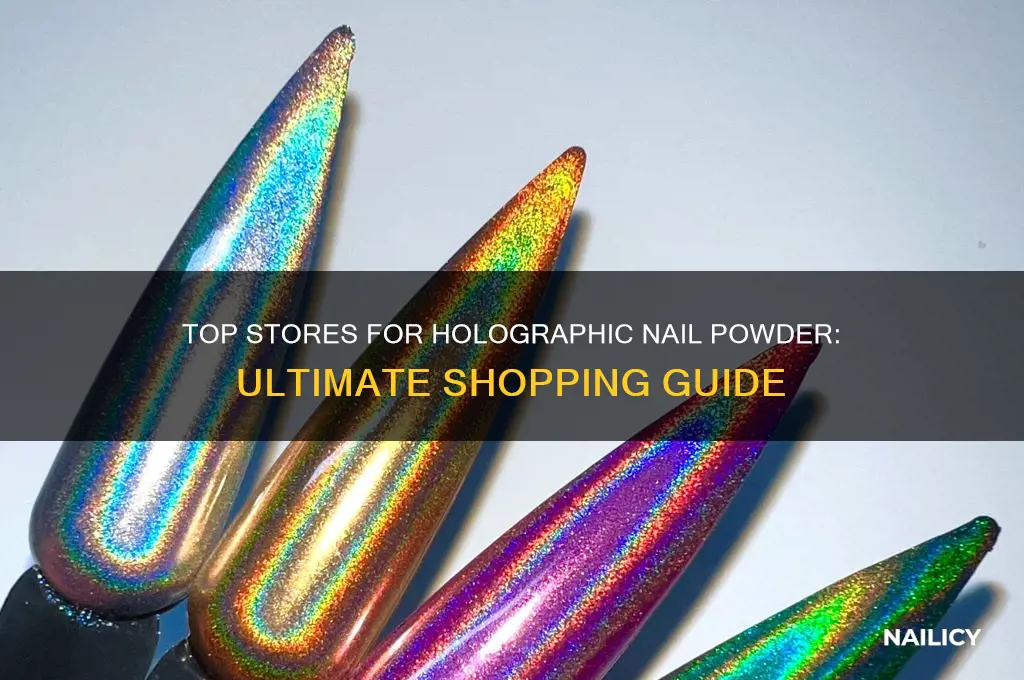 which stores to buy holographic nail powder