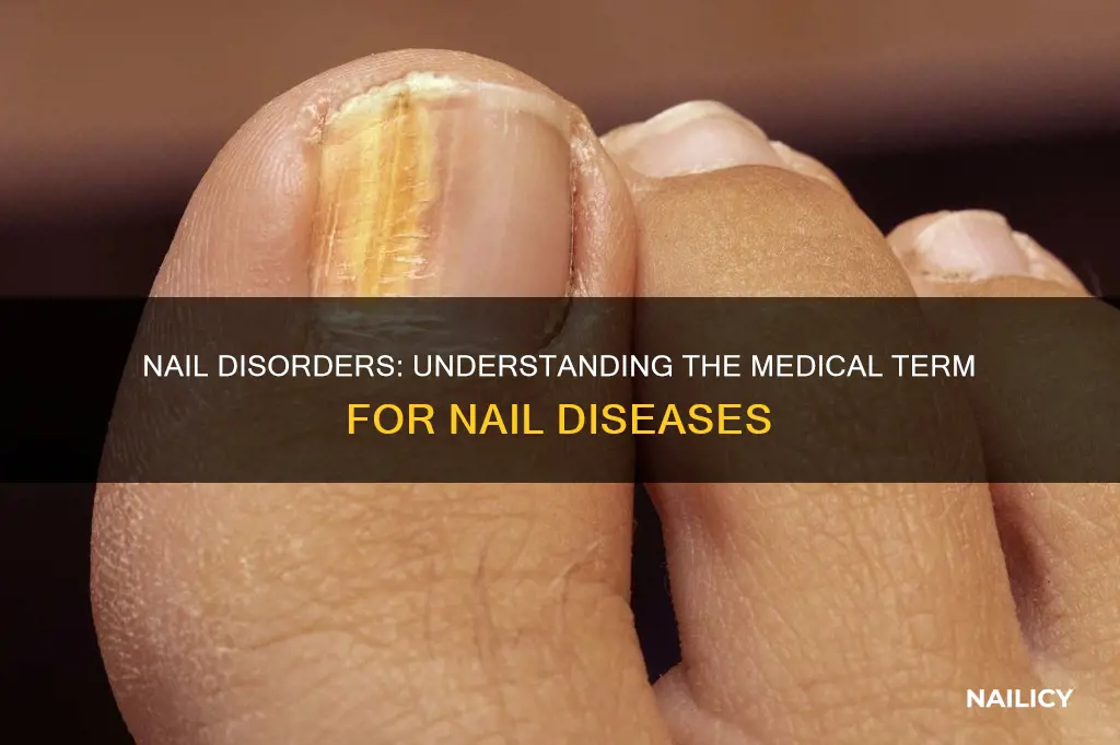 which term means any disease of the nails