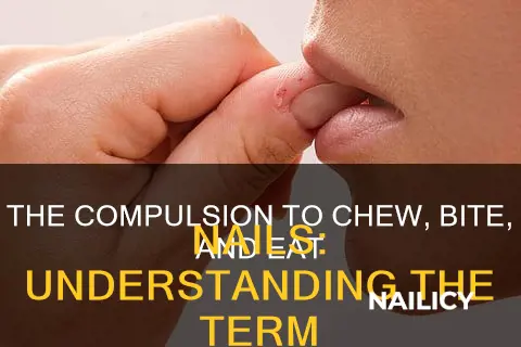 which term means nail eating chewing biting
