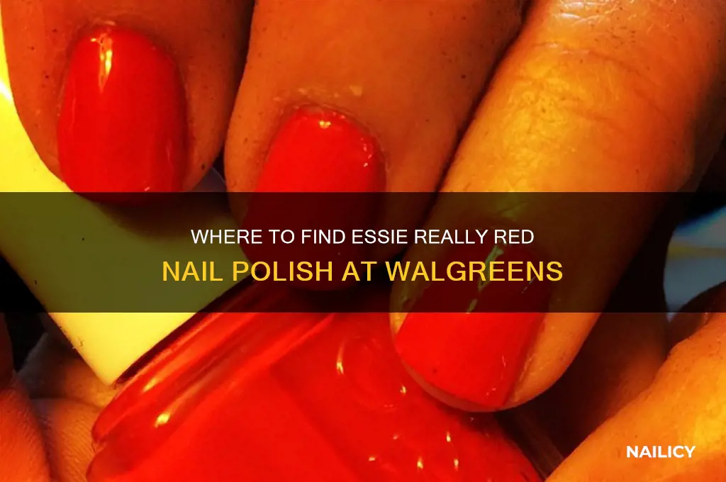 which walgreens carries essie really red nail polish