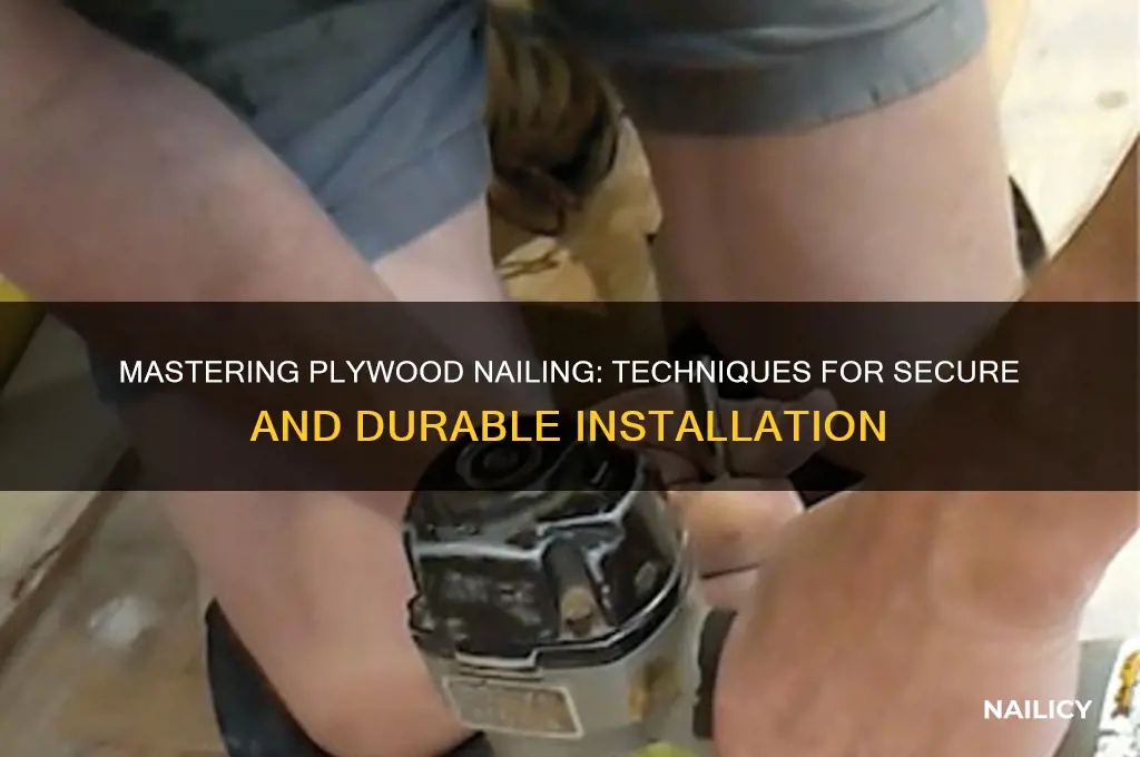 which way to nail plywood