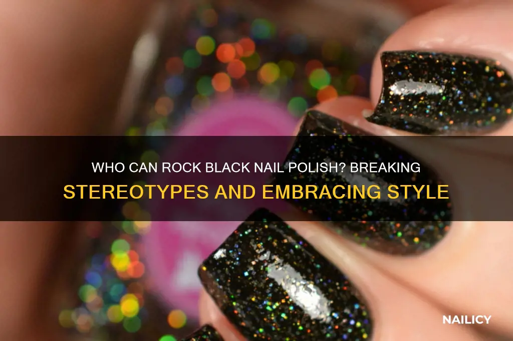 who can wear black nail polish