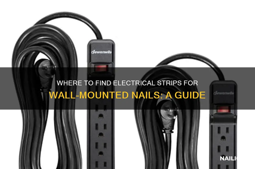who carries electrical strips u nail on wall