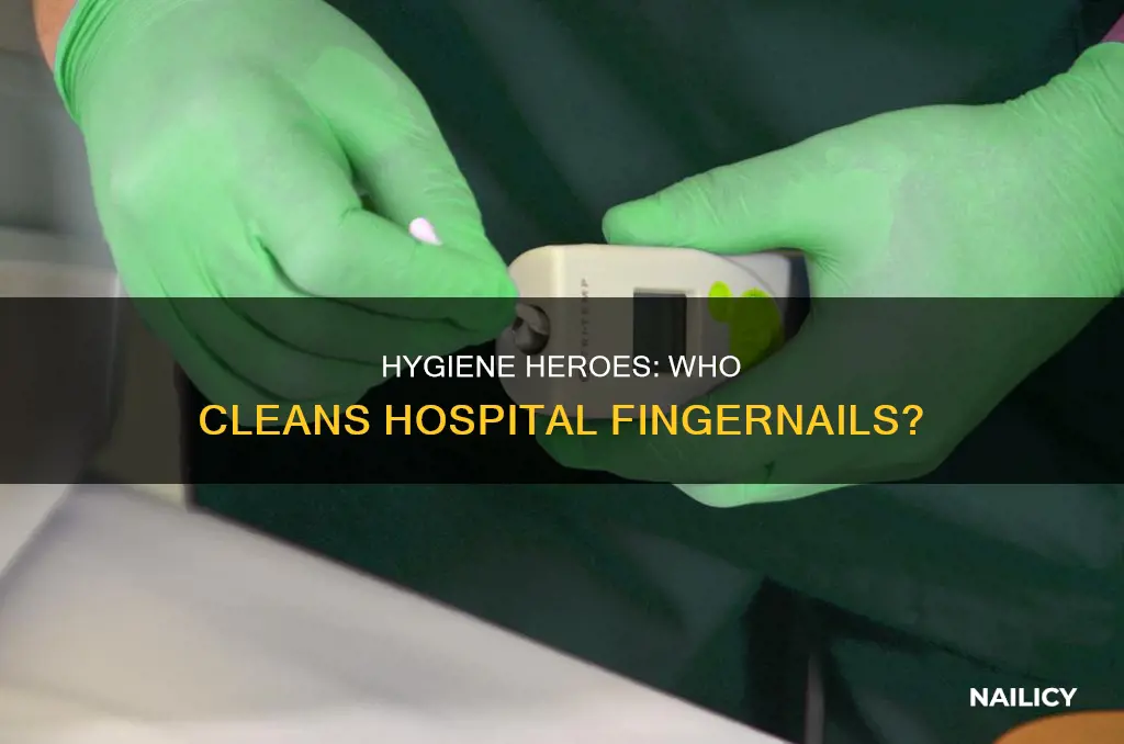 who cleans finger nails in hospital