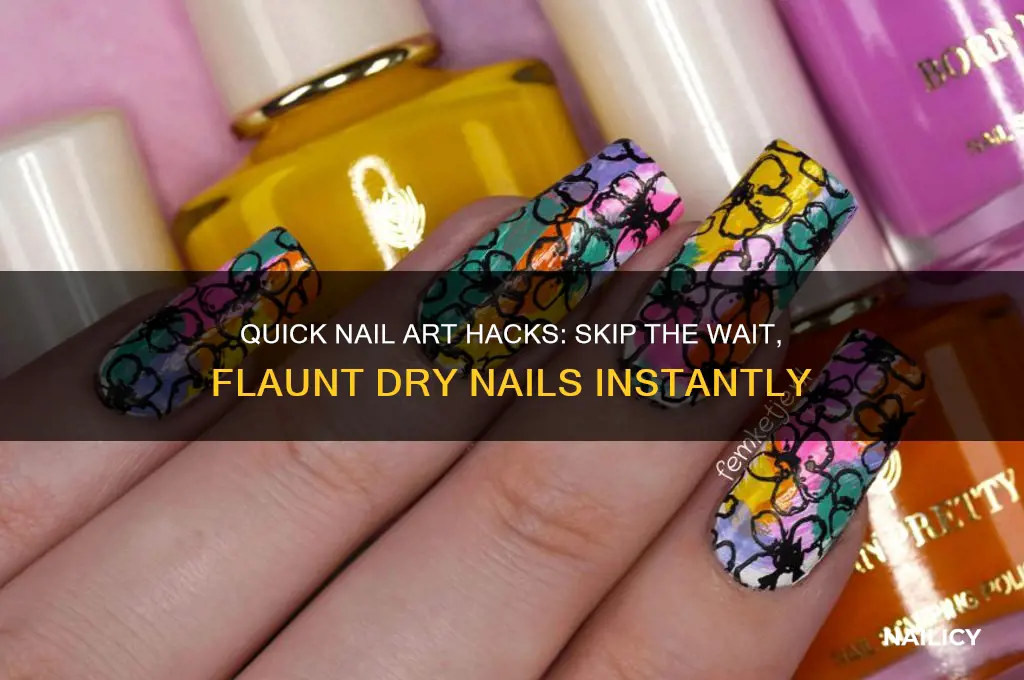 who has time for nails to dry graphic
