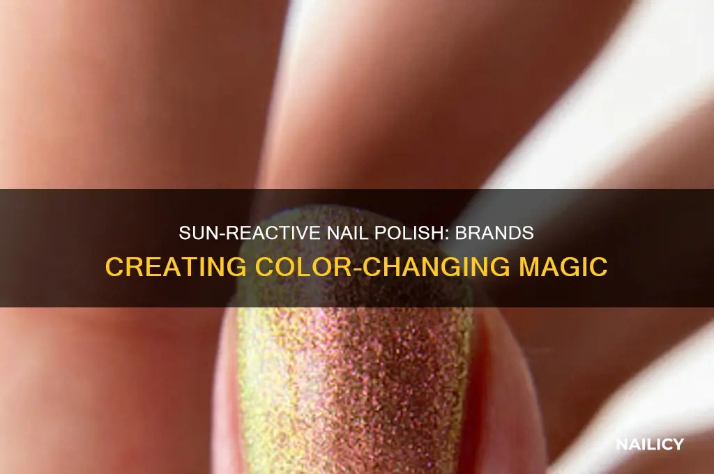 who makes nail polish that changes color in sun