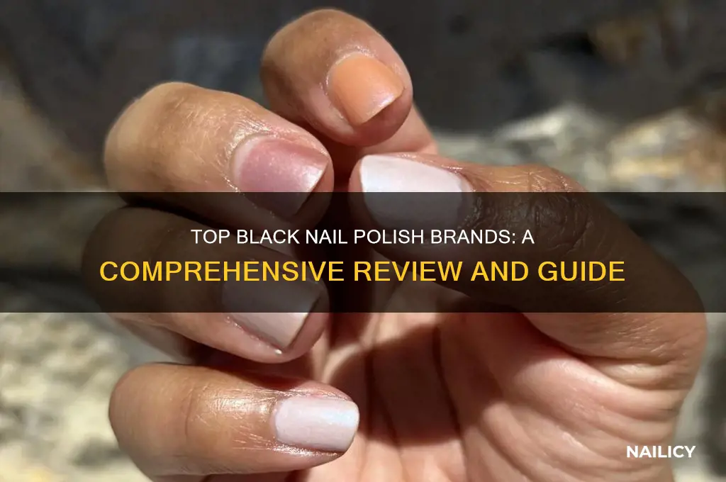 who makes the best black nail polish