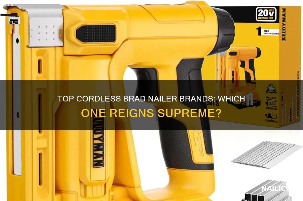 who makes the best cordless brad nailer