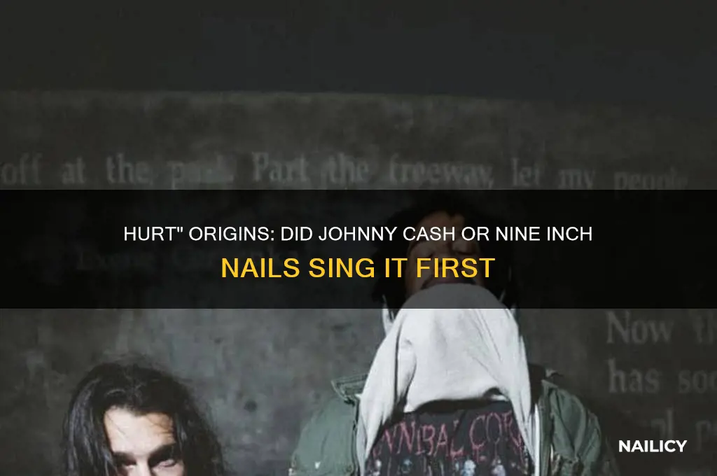 who sang hurt first johnny cash or nails