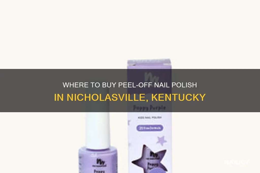 who sells peel off nail polish in nicholasville kentucky