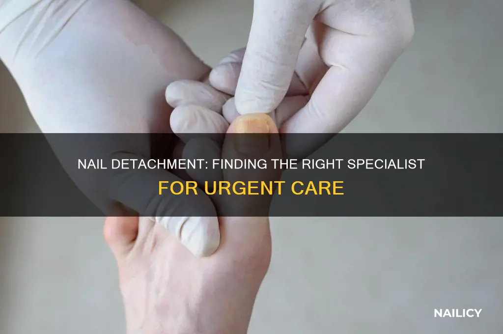 who to go to for nail detatchment