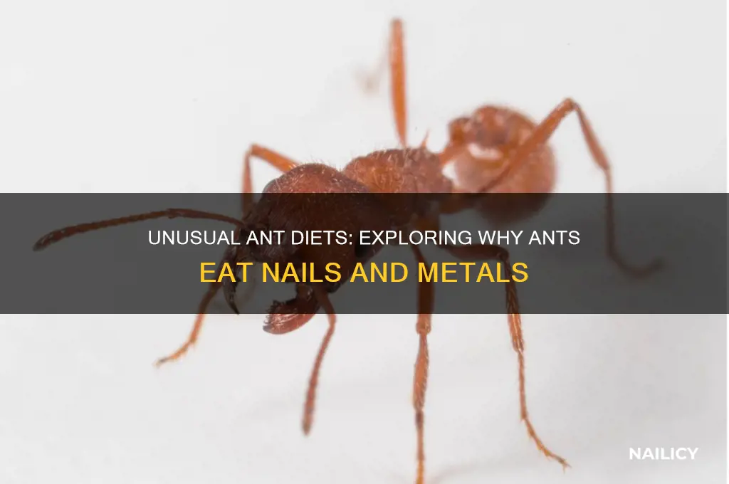 why ants eat nails