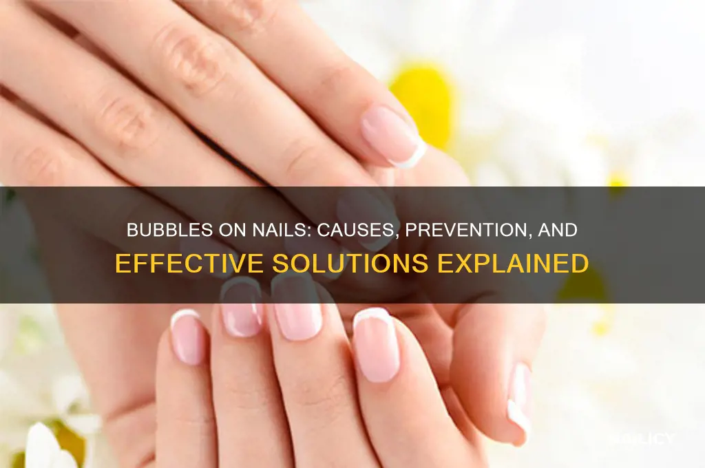 why are bubbles forming on my nails