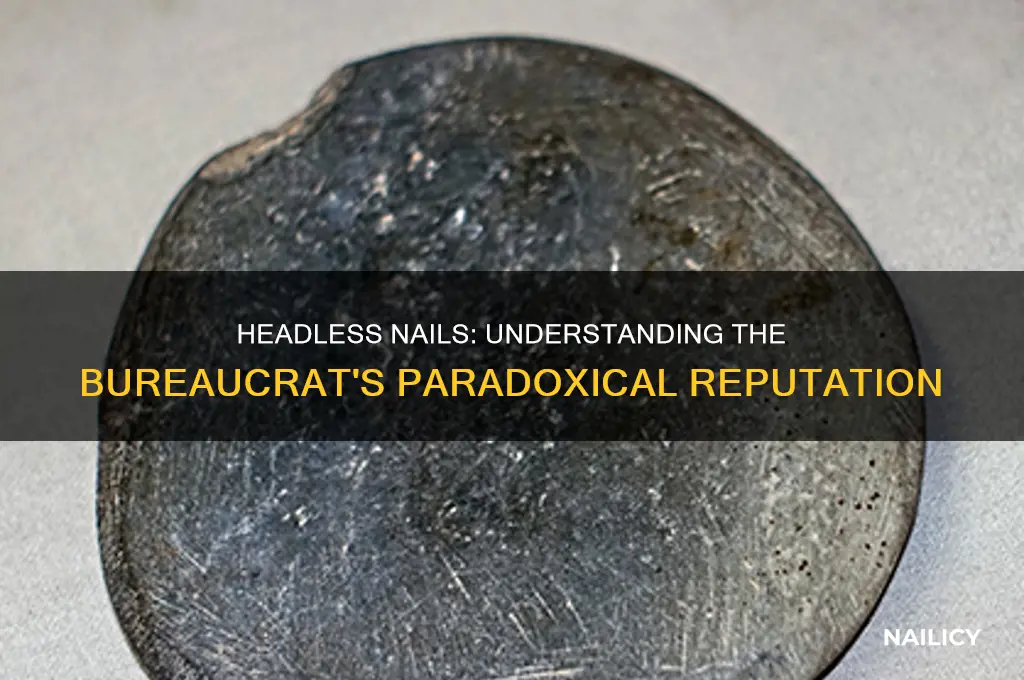 why are bureaucrats reffered as headless nails