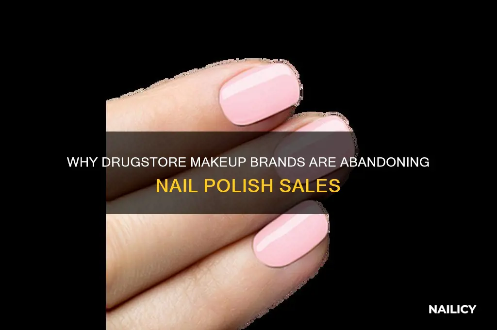 why are drugstore makeup brands not selling nail polish