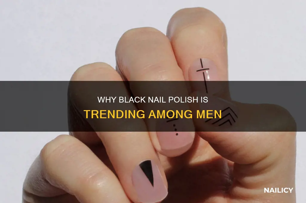 why are dudes dying their nails black