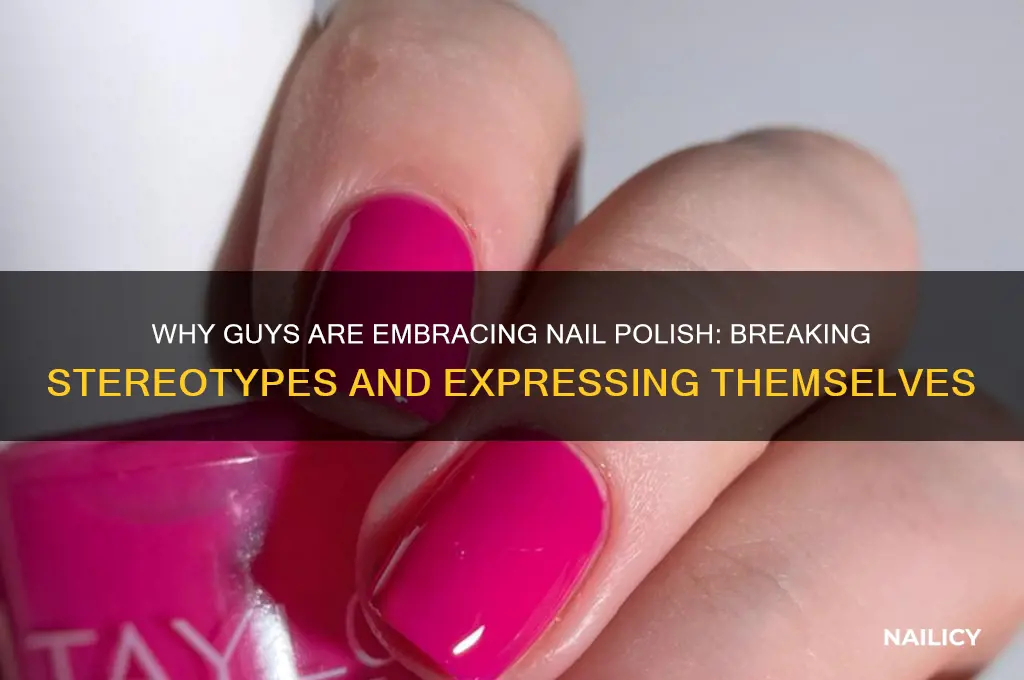 why are guys polishing their nails
